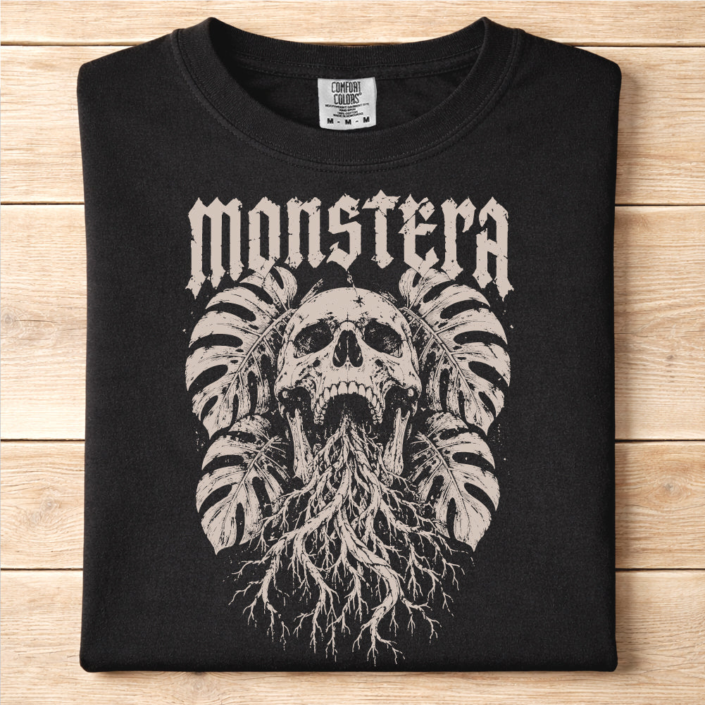 Monstera Skull Tshirt