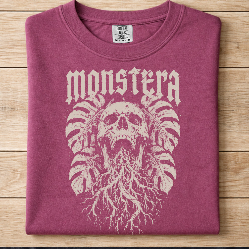 Monstera Skull Tshirt