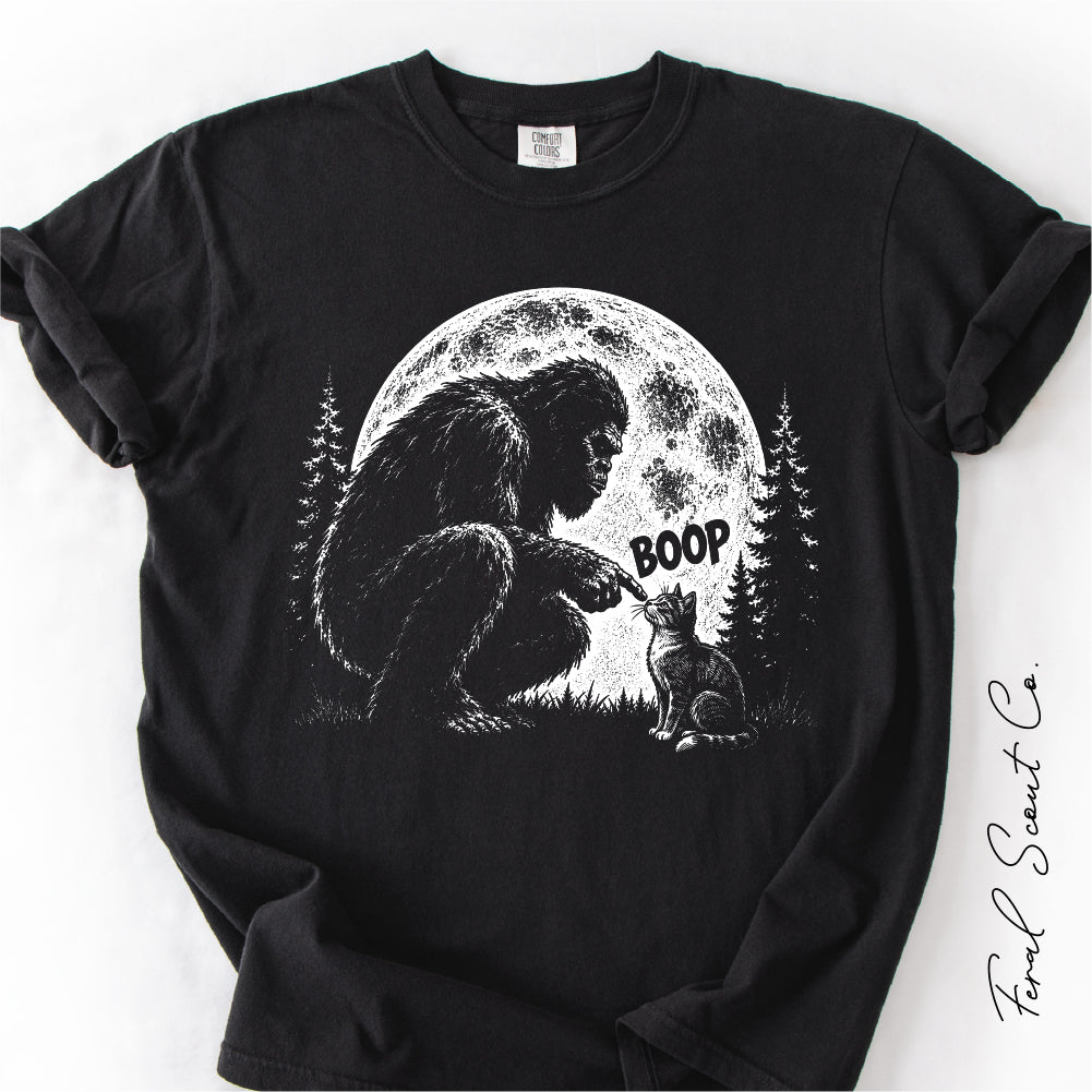 Bigfoot Cat Boop Tshirt