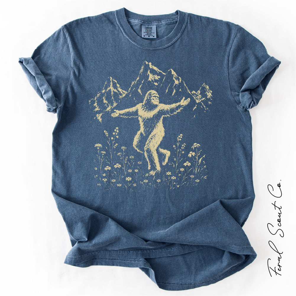 Bigfoot Wildflowers Tshirt