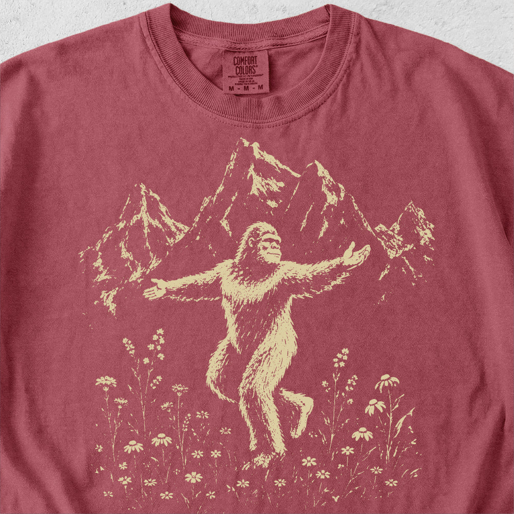 Bigfoot Wildflowers Tshirt
