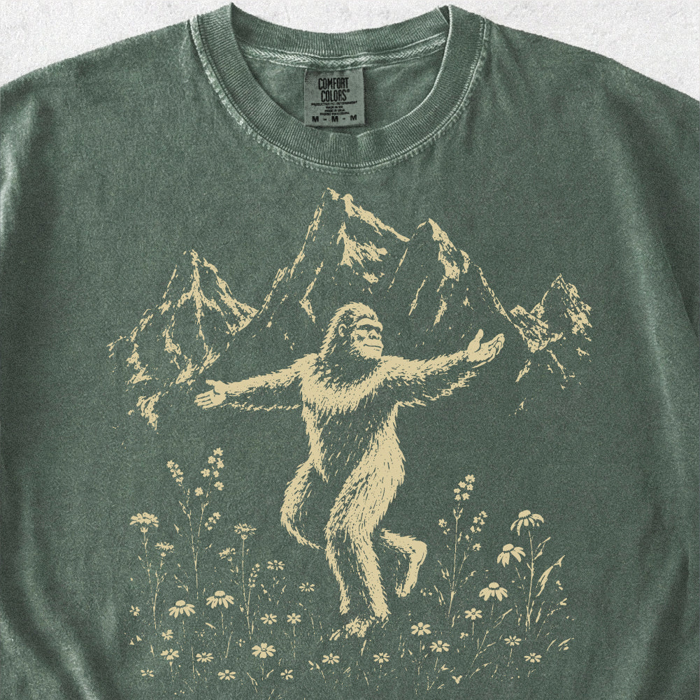 Bigfoot Wildflowers Tshirt