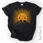Sun Face Over Mountains Tshirt