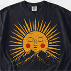 Sun Face Over Mountains Tshirt