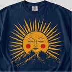 Sun Face Over Mountains Tshirt