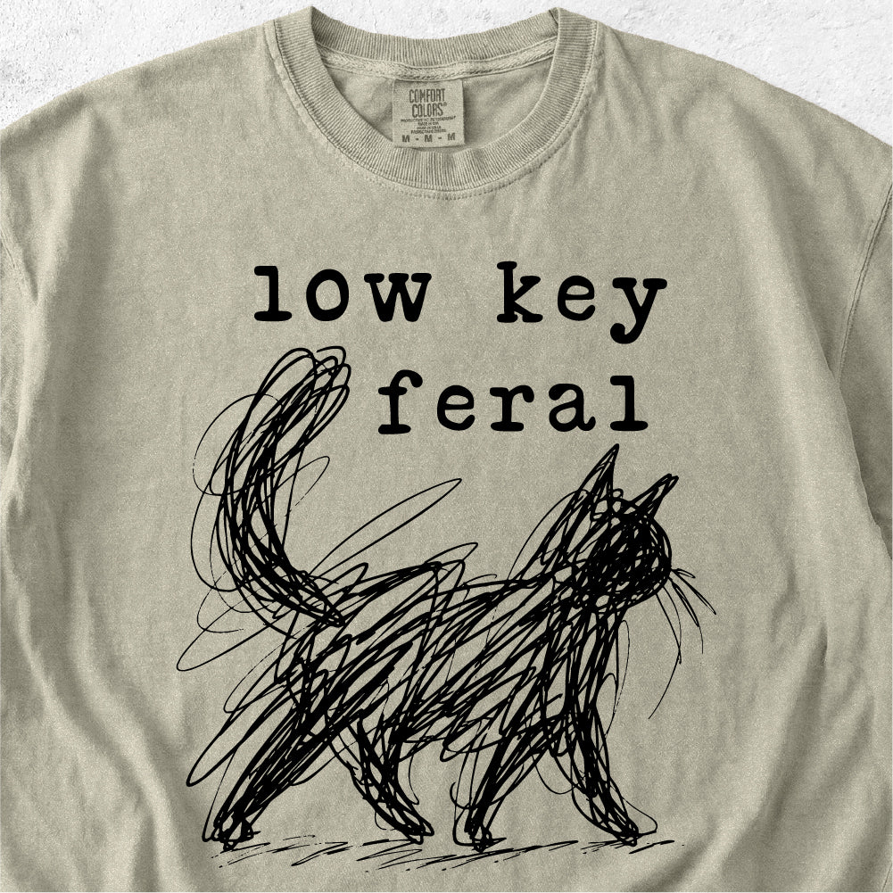 Low Key Feral Cat Tshirt