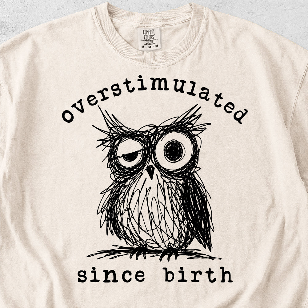 Overstimulated Owl Tshirt
