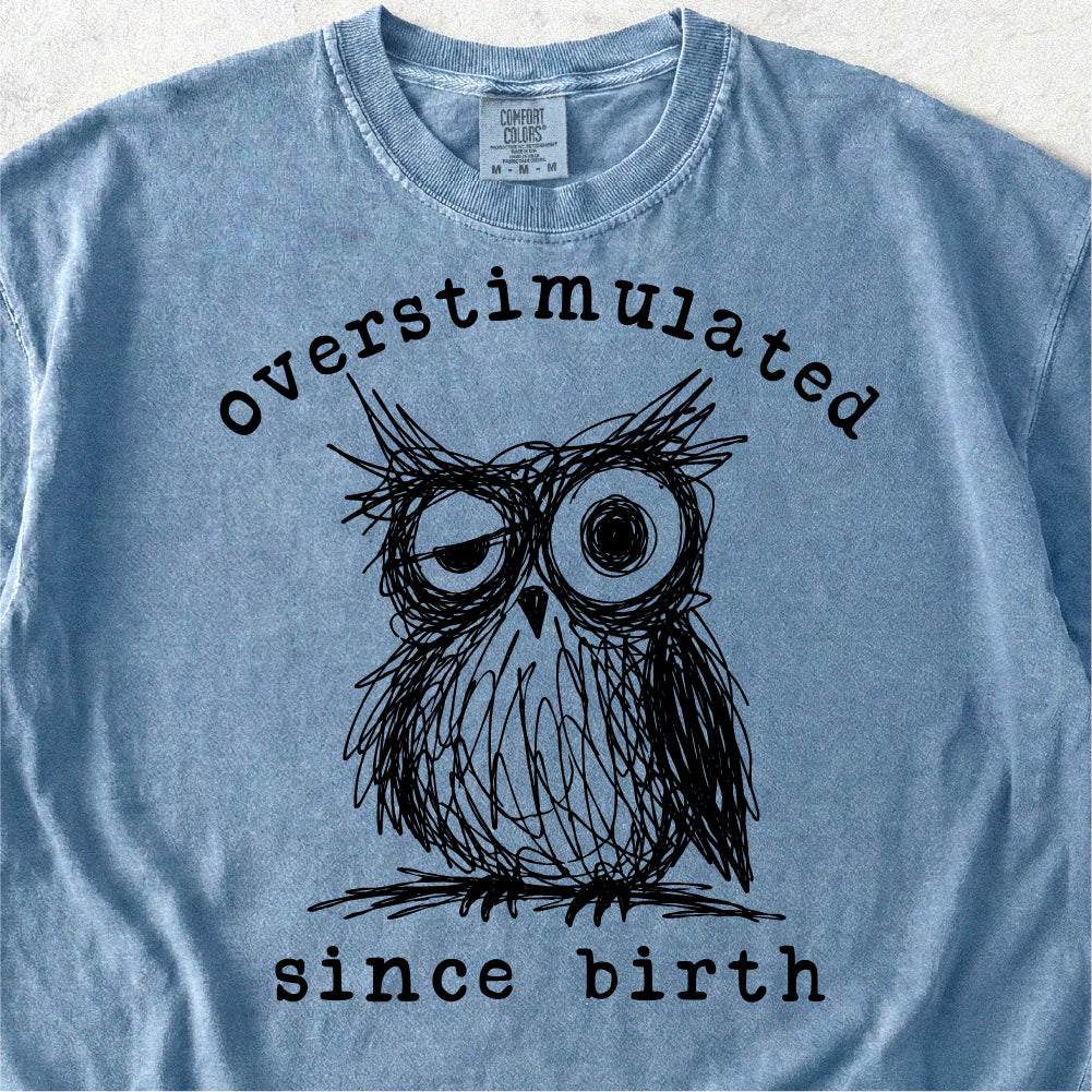 Overstimulated Owl Tshirt