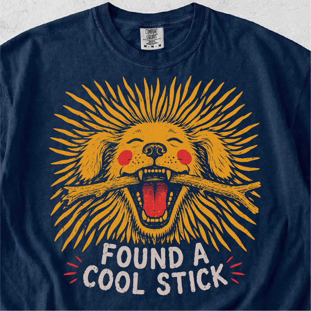 Found A Cool Stick Dog Tshirt