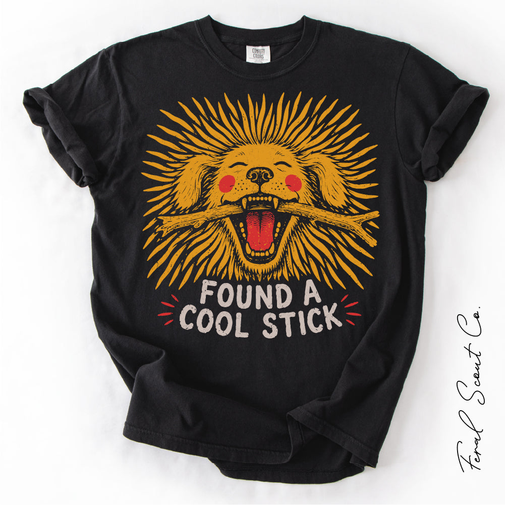 Found A Cool Stick Dog Tshirt