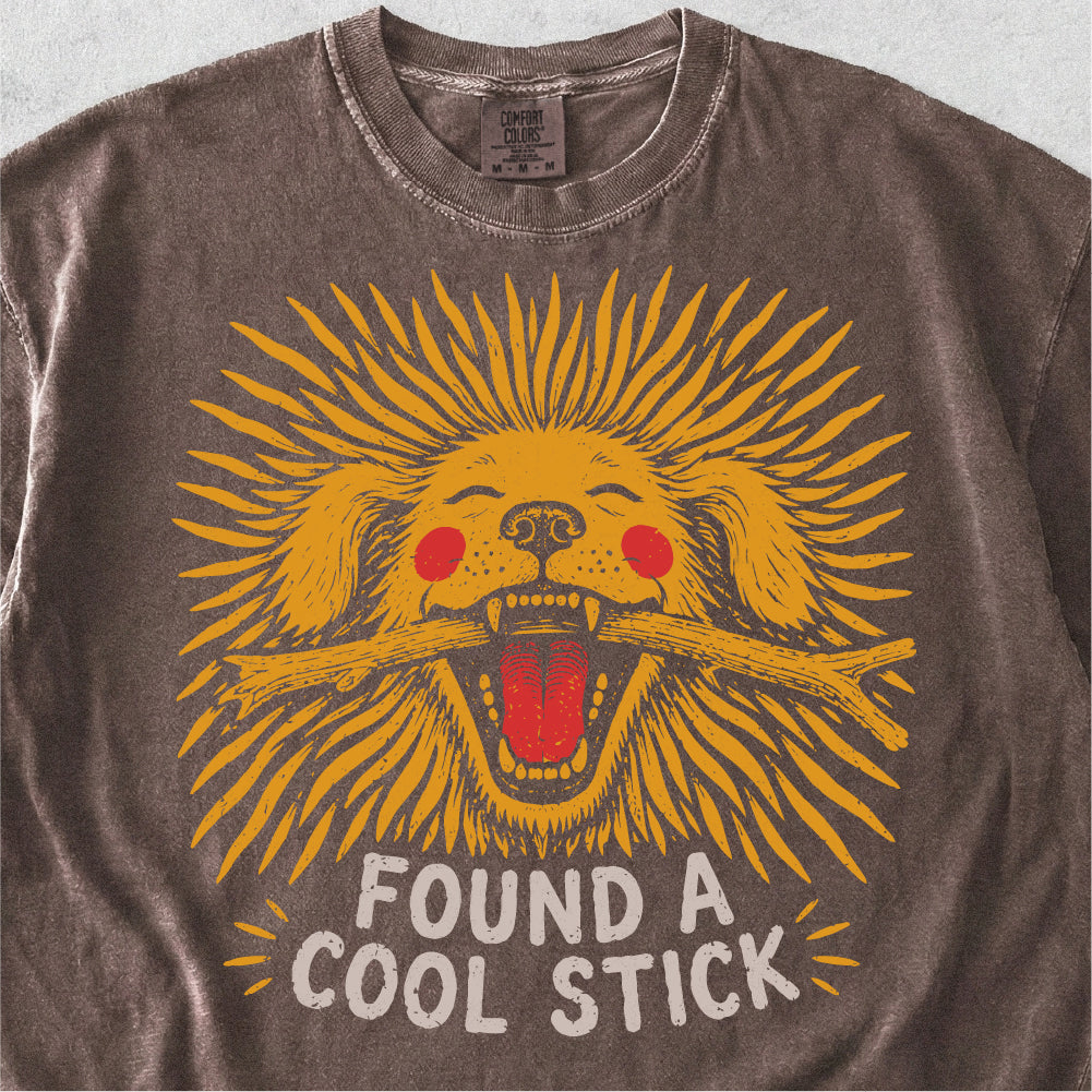 Found A Cool Stick Dog Tshirt