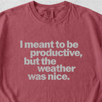 I Meant to Be Productive Tshirt