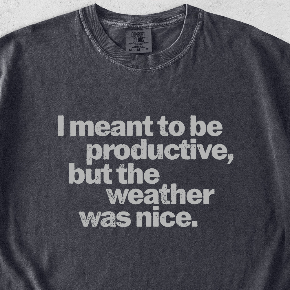 I Meant to Be Productive Tshirt