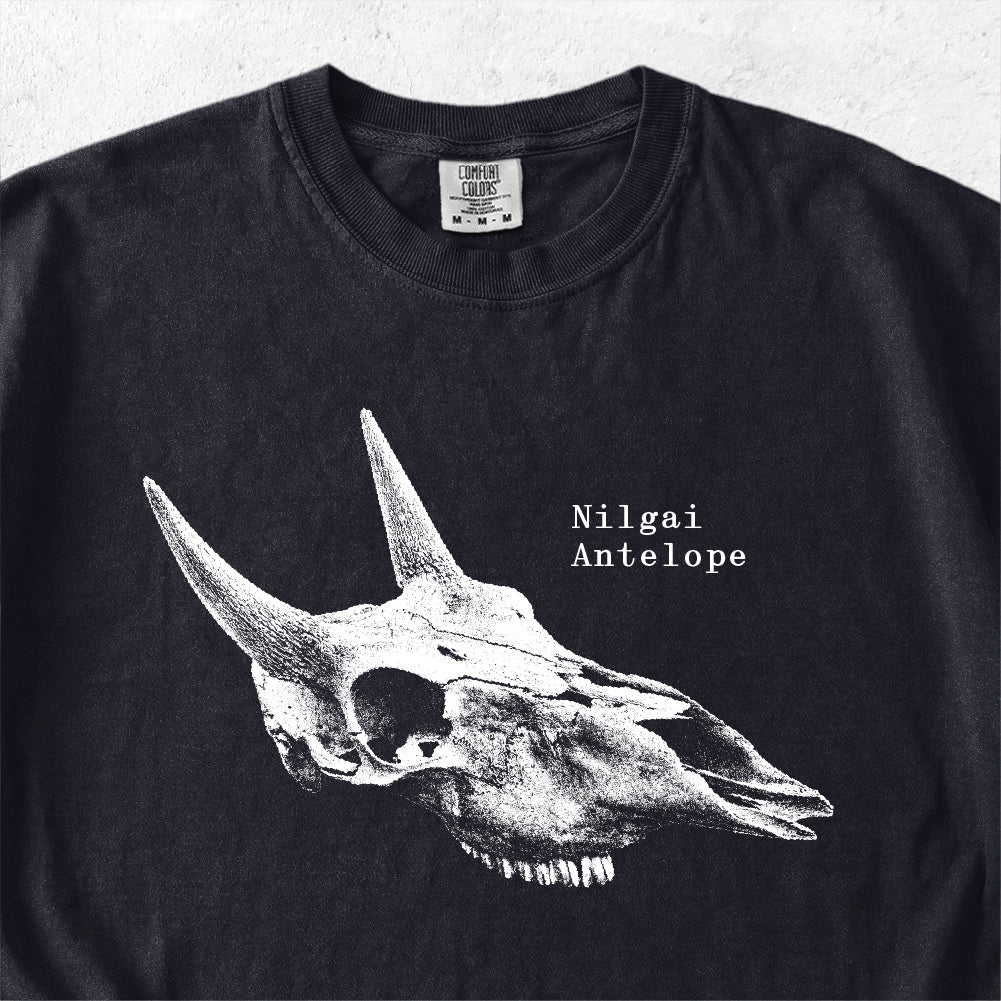 Nilgai Antelope Skull Tshirt