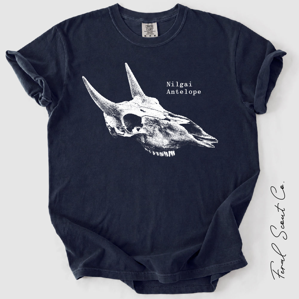 Nilgai Antelope Skull Tshirt
