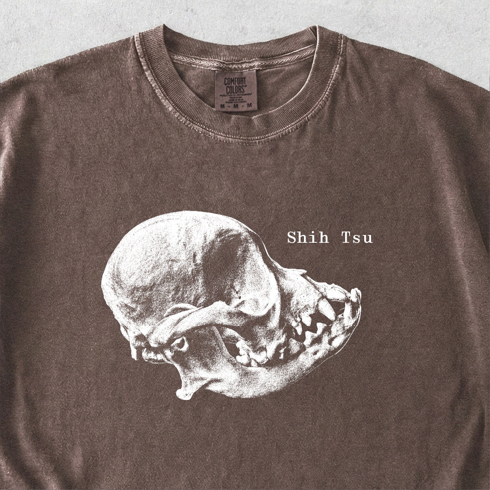 Shih Tzu Skull Tshirt
