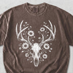 Wildflower Deer Skull Tshirt