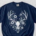 Wildflower Deer Skull Tshirt