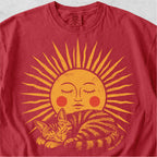 Sleeping Cat with Sun Tshirt