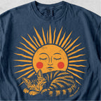 Sleeping Cat with Sun Tshirt