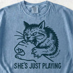She's Just Playing Cat Tshirt