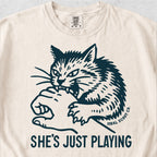 She's Just Playing Cat Tshirt