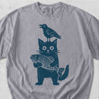 Cat Crow Fish Tshirt