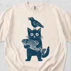 Cat Crow Fish Tshirt