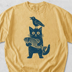 Cat Crow Fish Tshirt