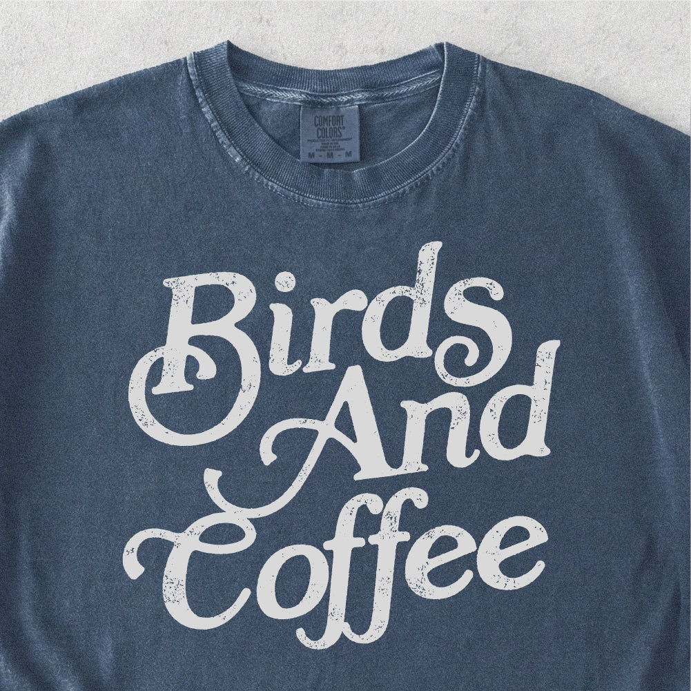 Birds And Coffee Tshirt