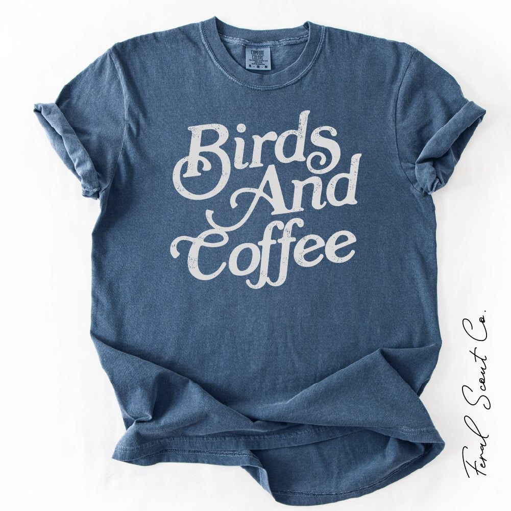 Birds And Coffee Tshirt
