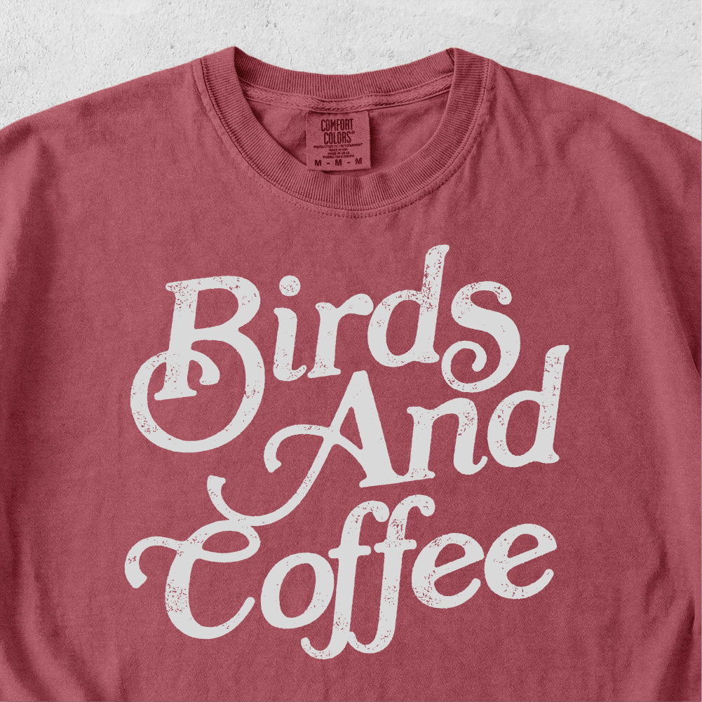 Birds And Coffee Tshirt