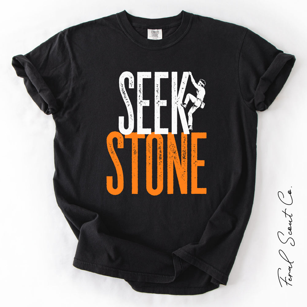 Seek Stone Rock Climbing Tshirt