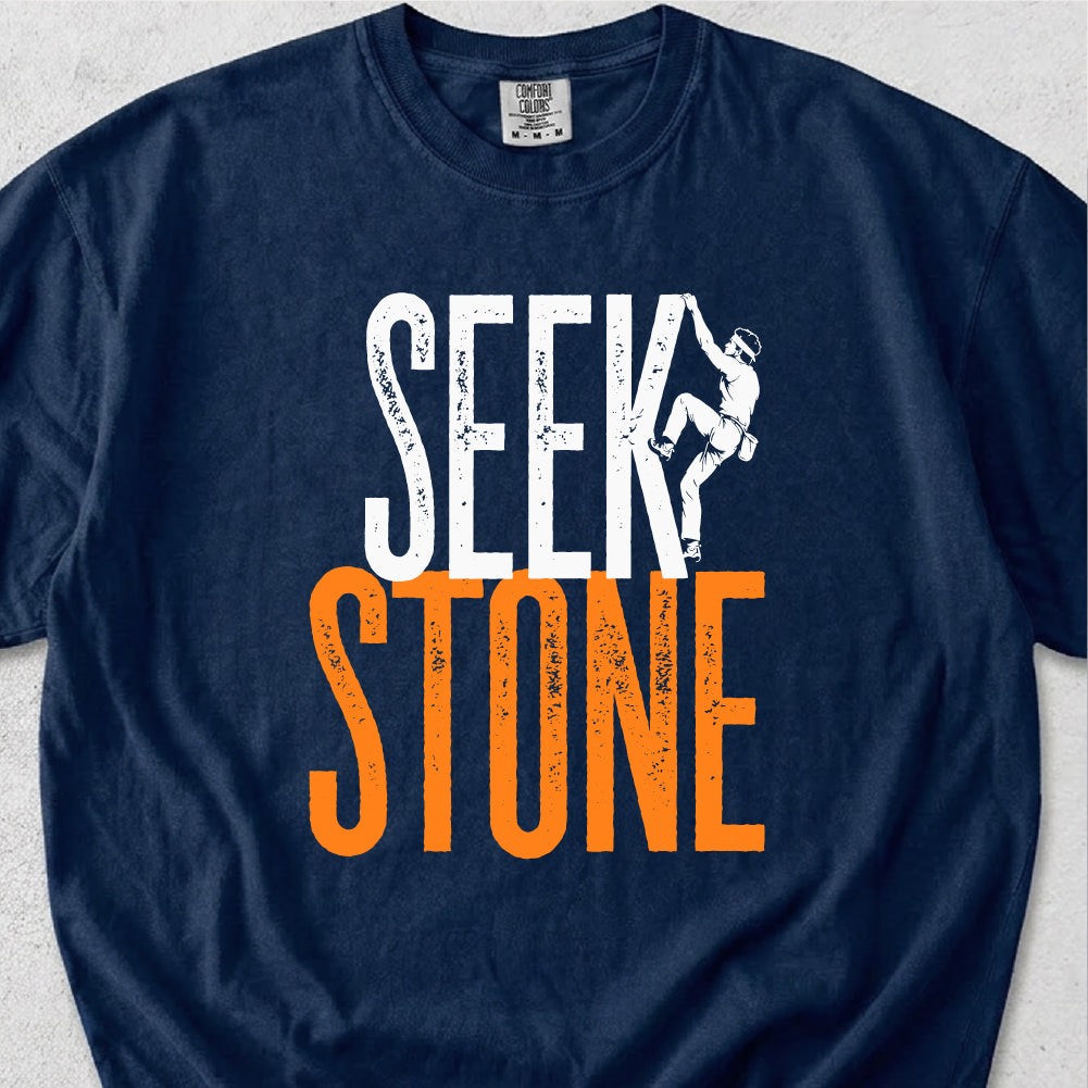Seek Stone Rock Climbing Tshirt