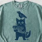 Cat Crow Fish Tshirt