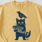 Cat Crow Fish Tshirt