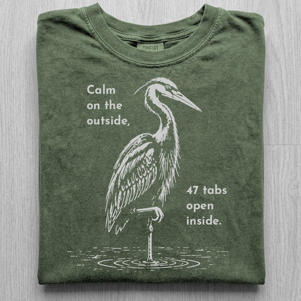 Calm Heron Tshirt