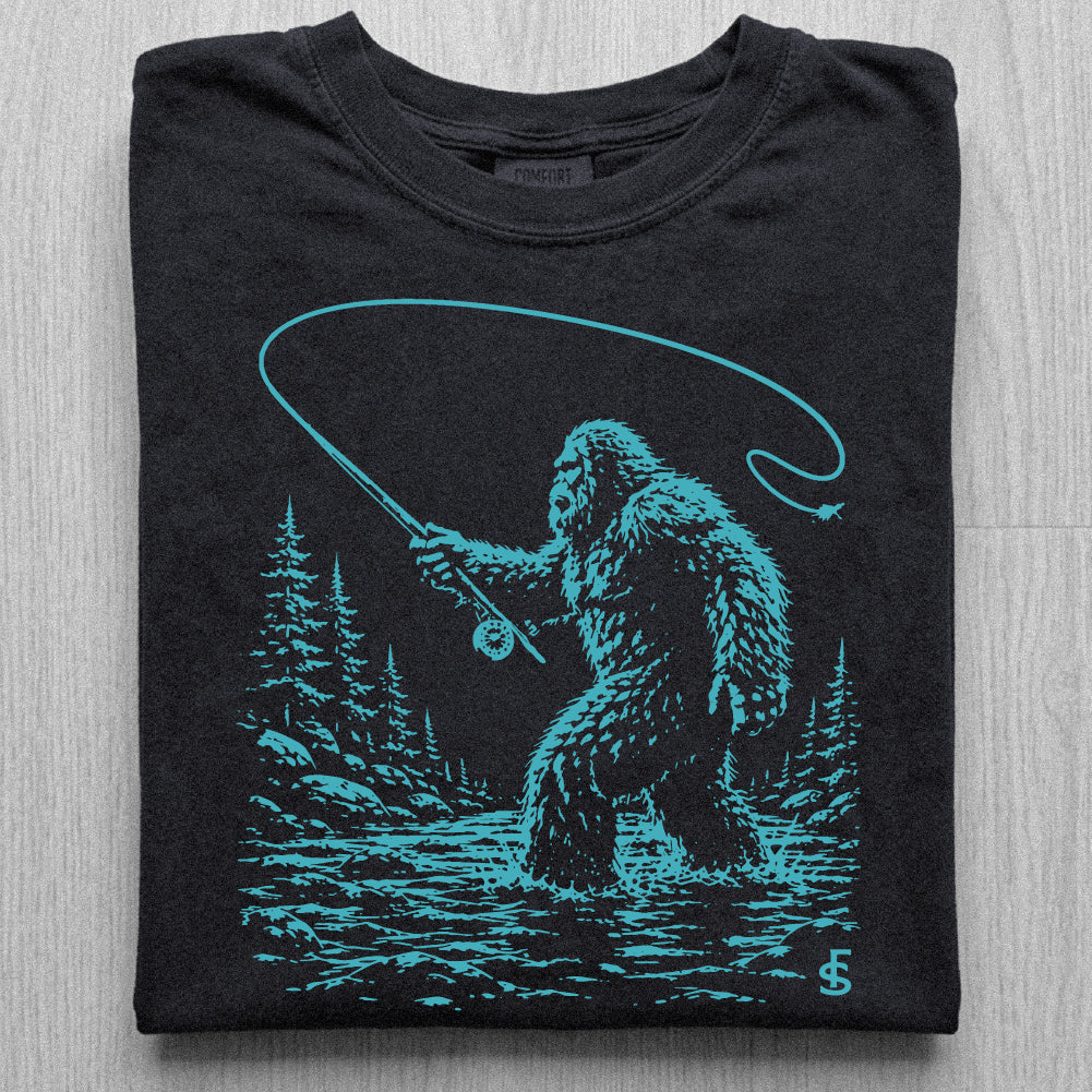Bigfoot Fly Fishing Tshirt