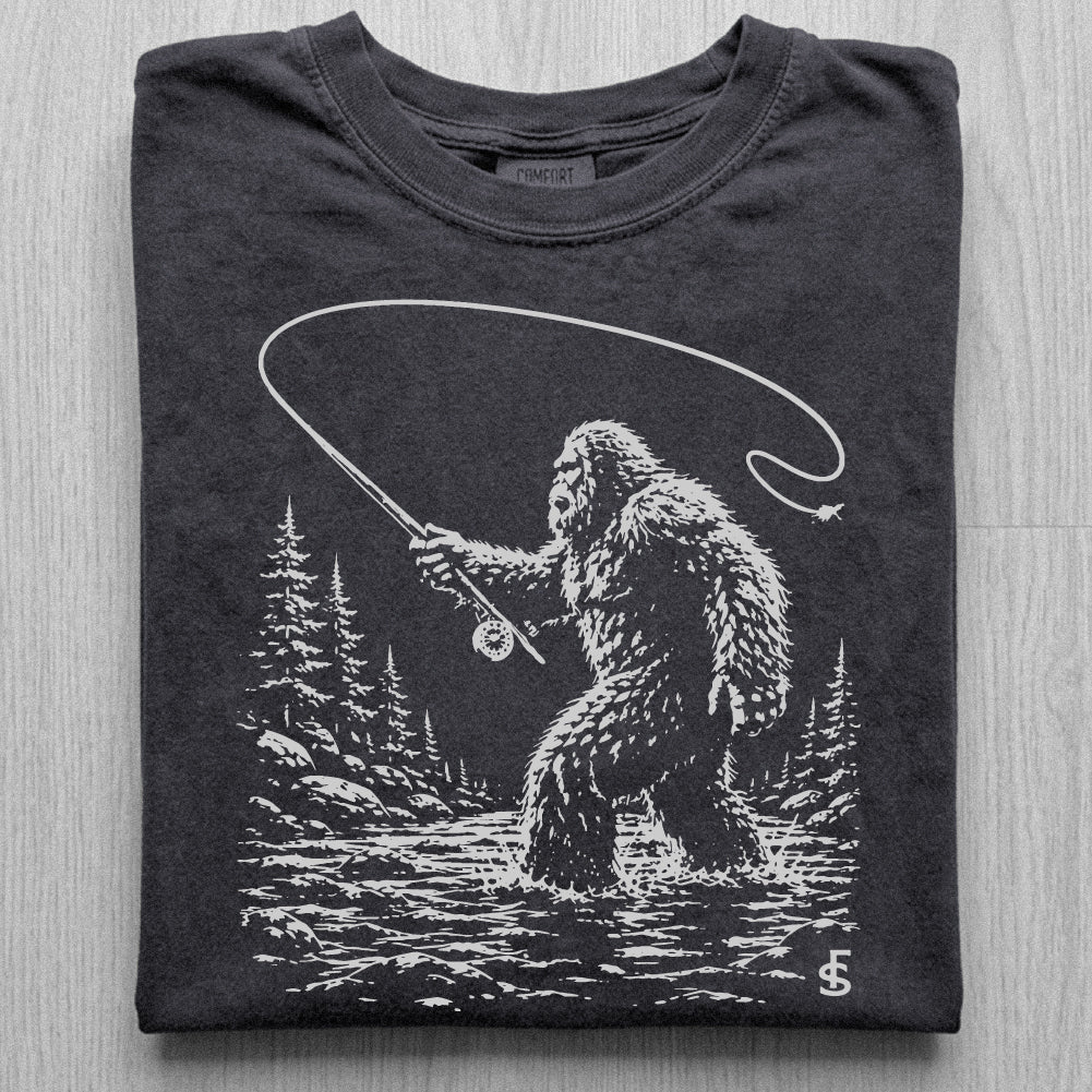 Bigfoot Fly Fishing Tshirt