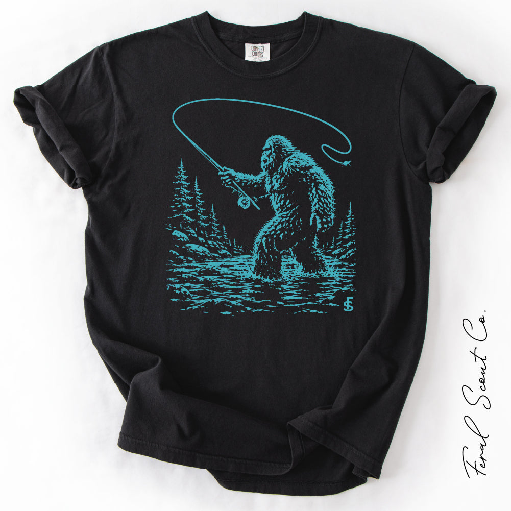 Bigfoot Fly Fishing Tshirt