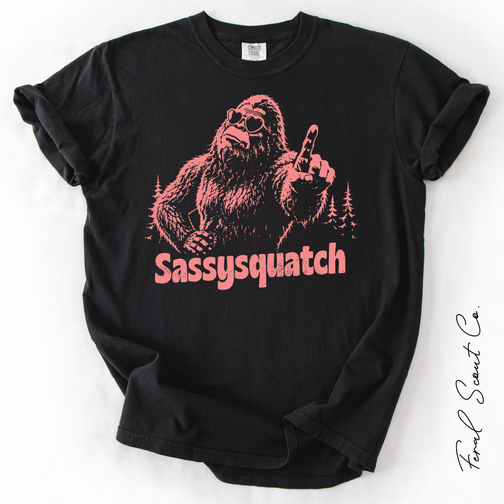 Sassysquatch Bigfoot Tshirt