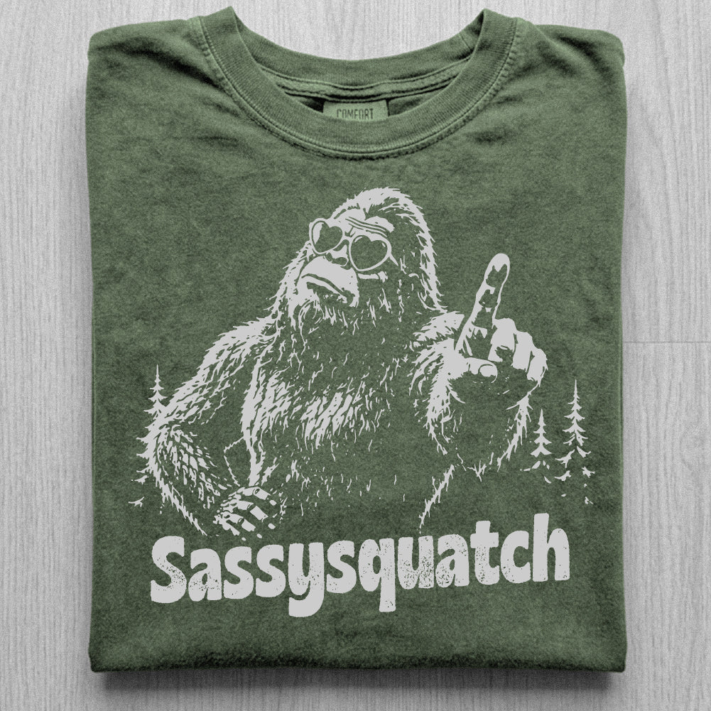 Sassysquatch Bigfoot Tshirt