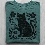 Black Cat Coffee Tshirt