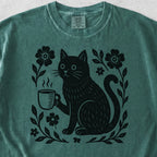 Black Cat Coffee Tshirt