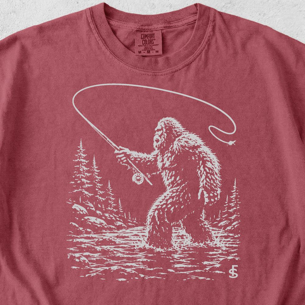 Bigfoot Fly Fishing Tshirt