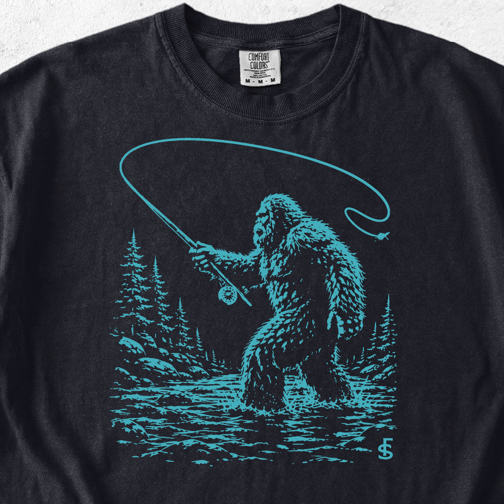 Bigfoot Fly Fishing Tshirt