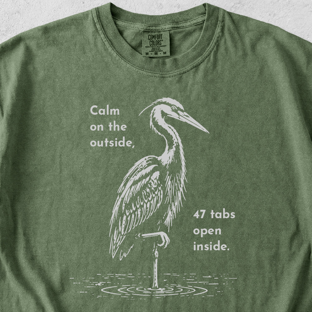 Calm Heron Tshirt