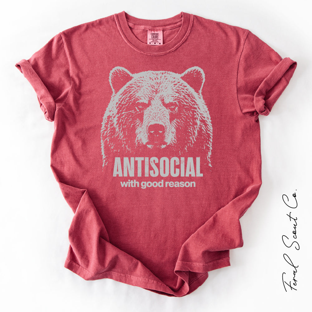 Antisocial Bear Tshirt