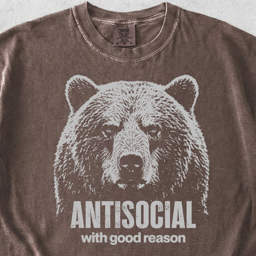 Antisocial Bear Tshirt