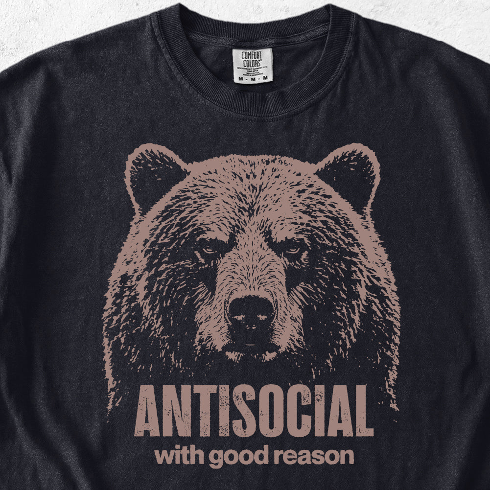 Antisocial Bear Tshirt